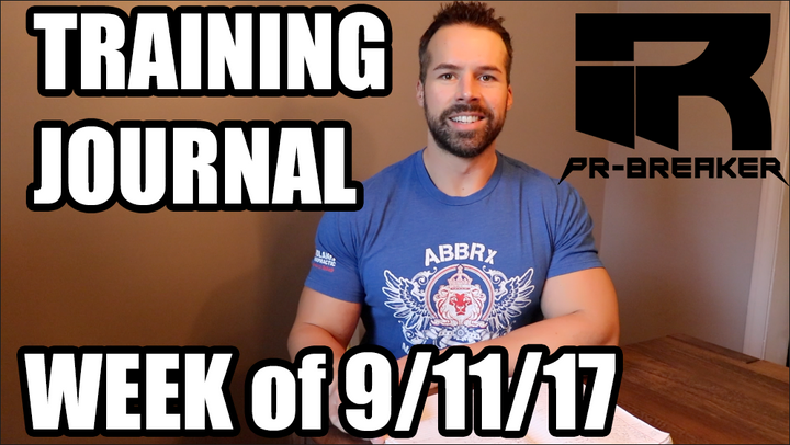 Derek Charlebois Training Journal: Week of 9/11/17