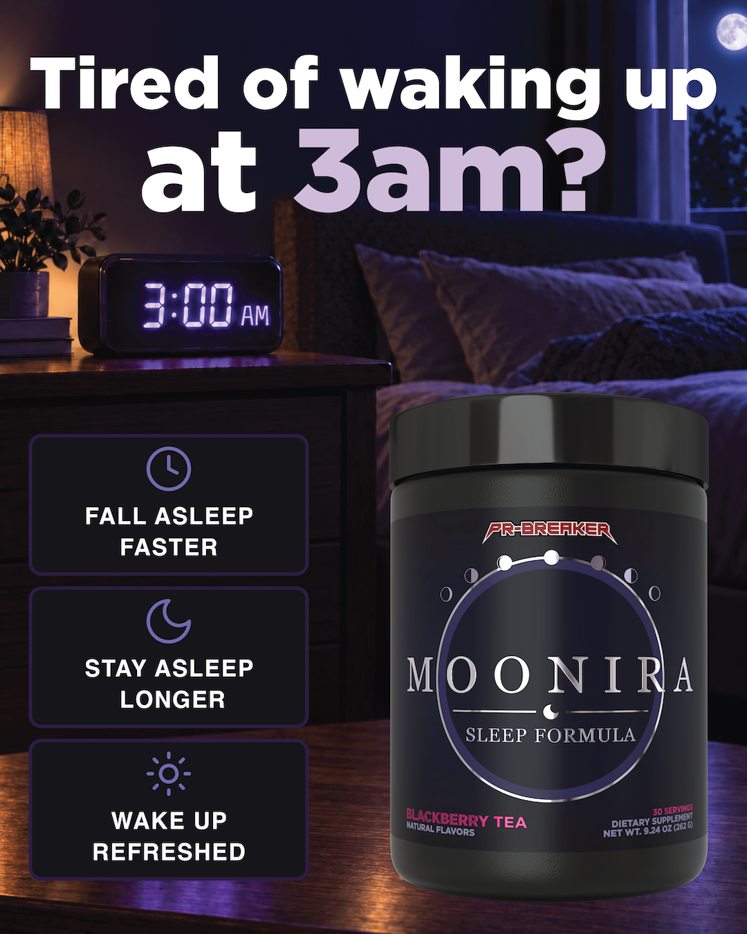 MOONIRA™ — Sleep Formula (Melatonin-Free)