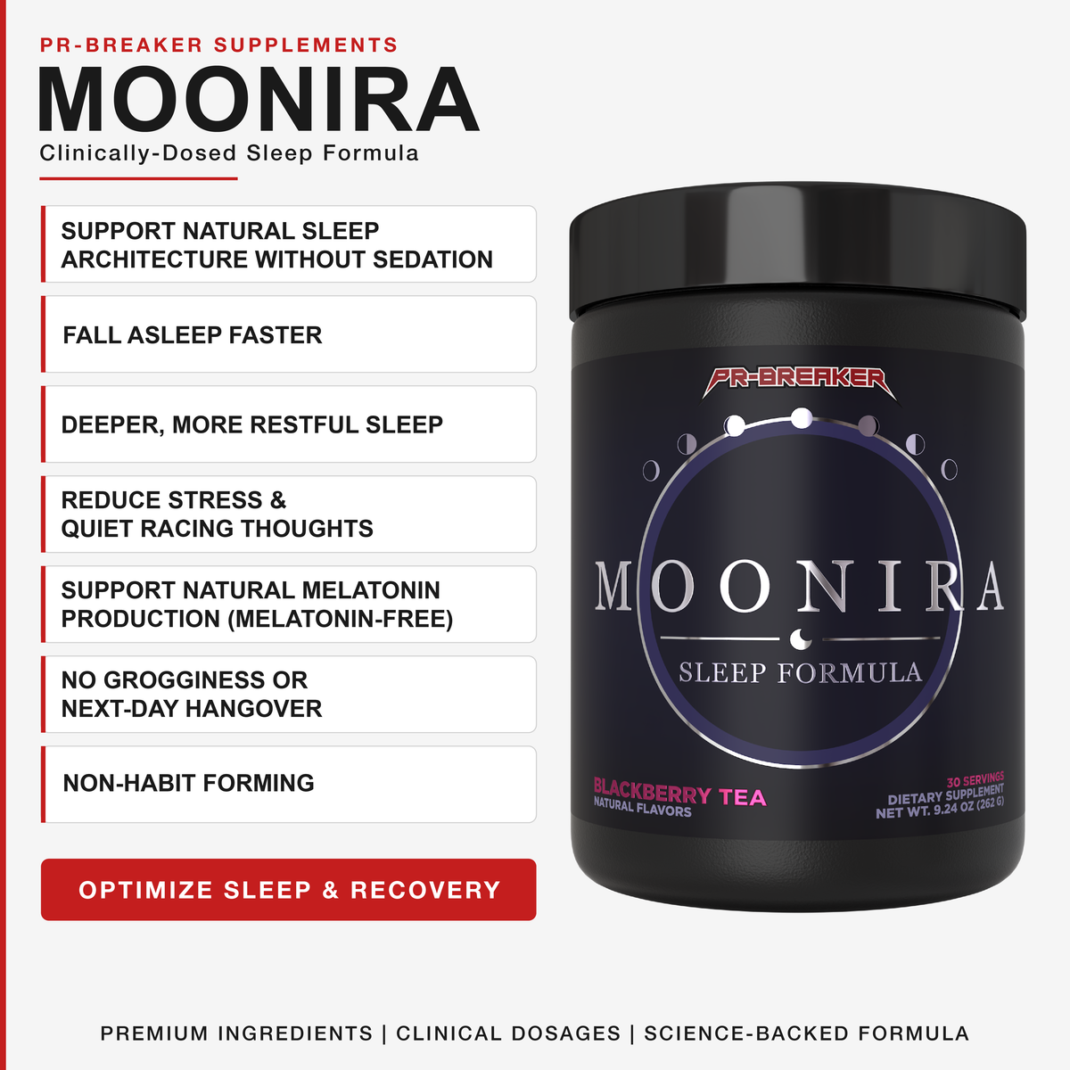 MOONIRA™ — Sleep Formula (Melatonin-Free)