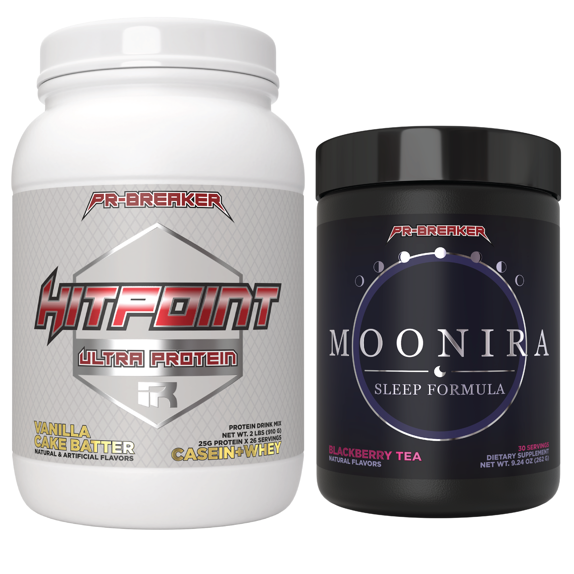 HITPOINT™ + MOONIRA™ — PROTEIN &amp; SLEEP STACK (Save $10)