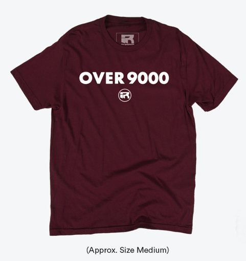~CLOTHING: Men's FITTED OVER 9000 T-SHIRT