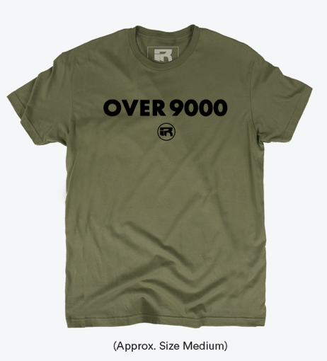 ~CLOTHING: Men's FITTED OVER 9000 T-SHIRT